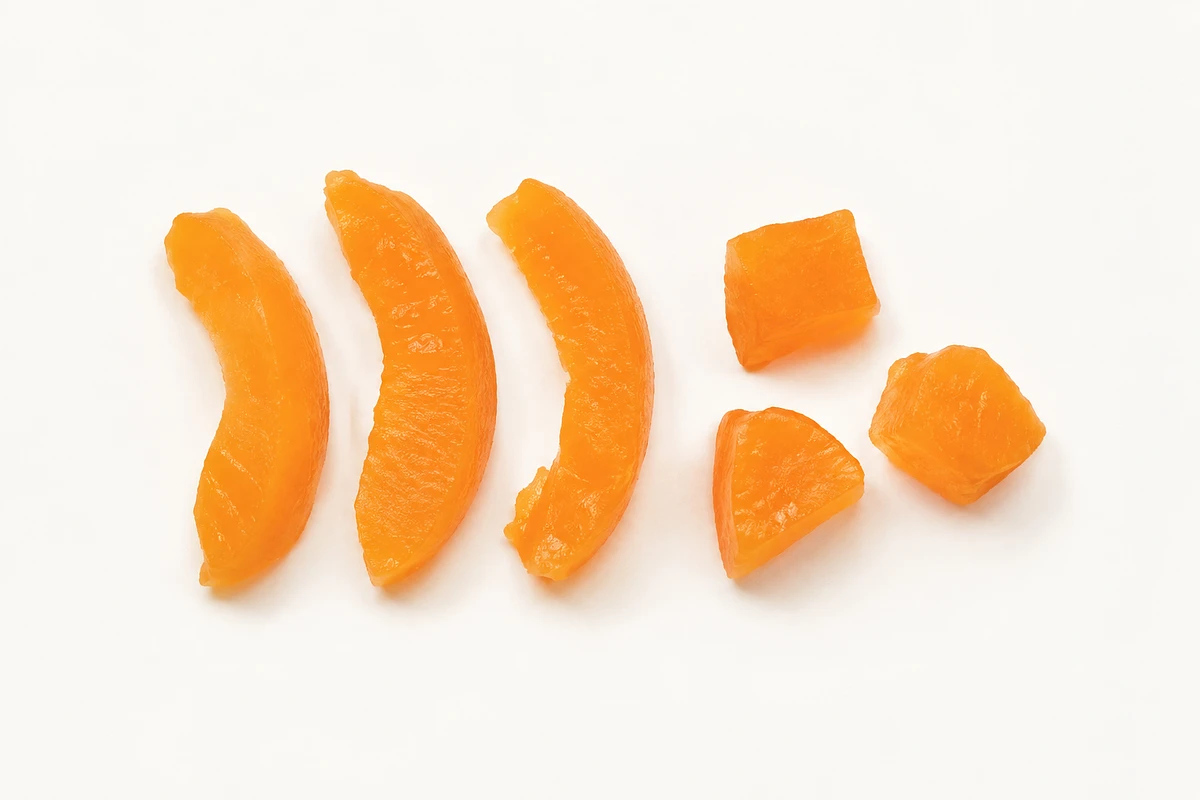 Apricot for babies (9 months old): Thin peeled slices or soft pieces
