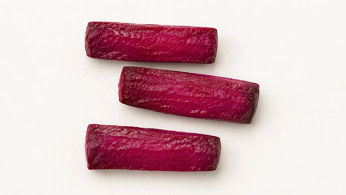 Beet for babies (6 months old): Large soft baton or smooth mash