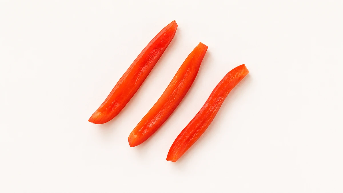 Bell Pepper for babies (12 months old): Thin raw strips or soft-cooked pieces