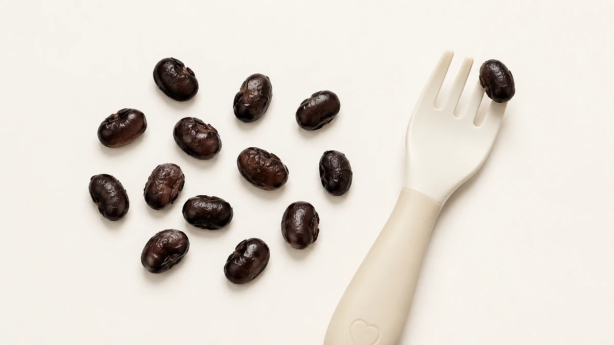 Black Beans for babies (12 months old): Soft whole beans in family dishes