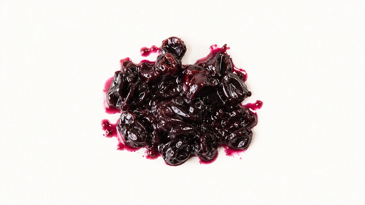 Blueberry for babies (6 months old): Squashed or burst cooked berries, folded into soft food