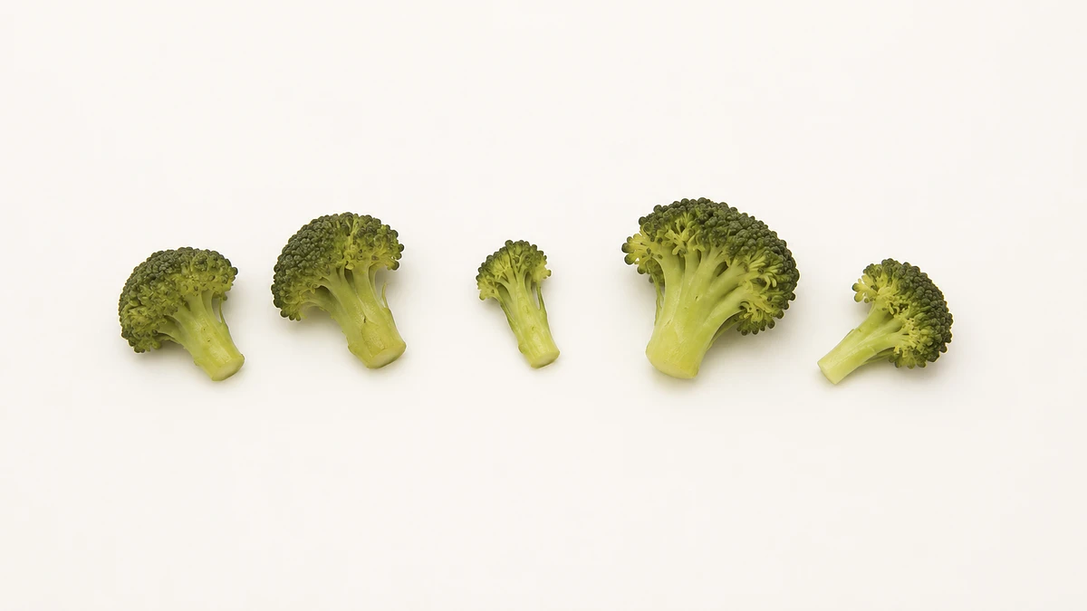 Broccoli for babies (12 months old): Small pieces, any style