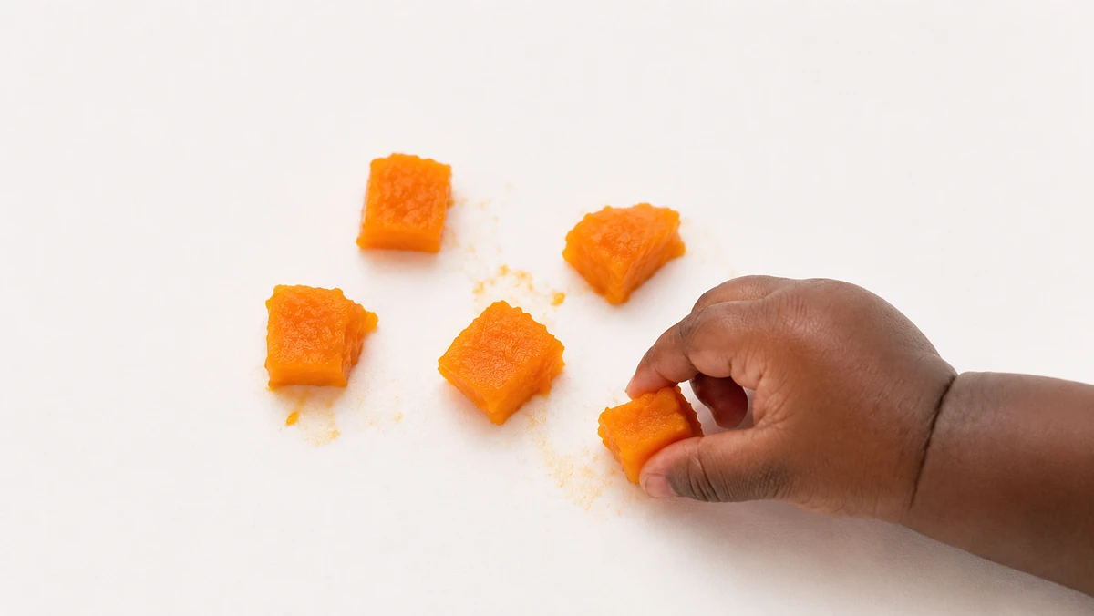 Butternut Squash for babies (9 months old): Small soft pieces