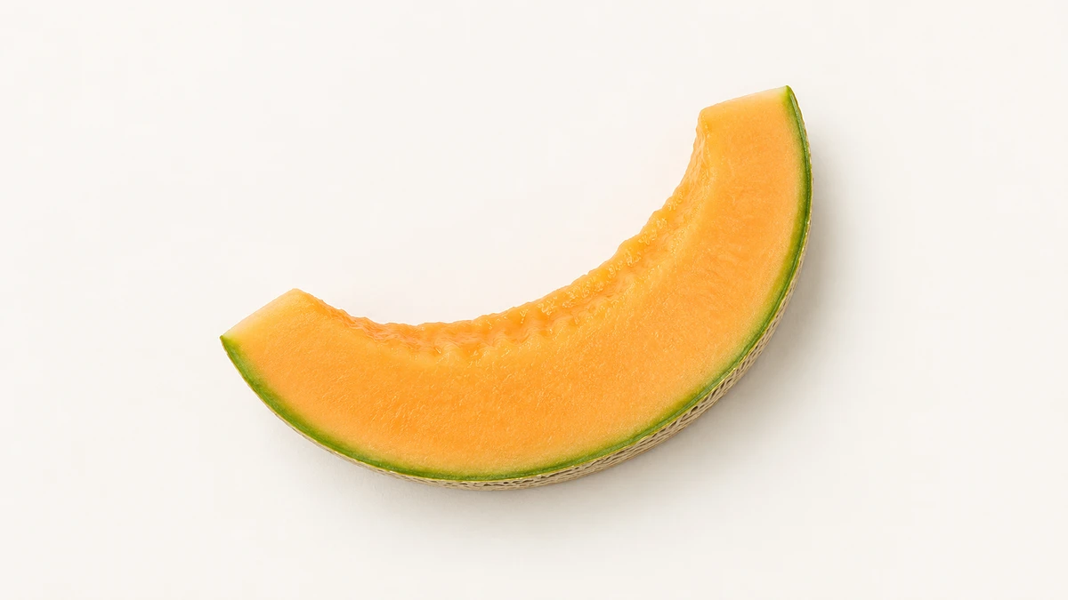 Cantaloupe Melon for babies (18 months old): Large wedge with the rind left on as a handle