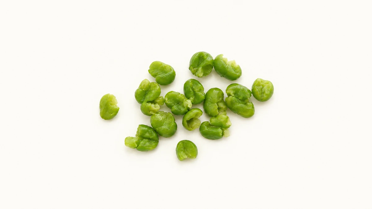 Peas for babies (9 months old): Squashed peas or  mash