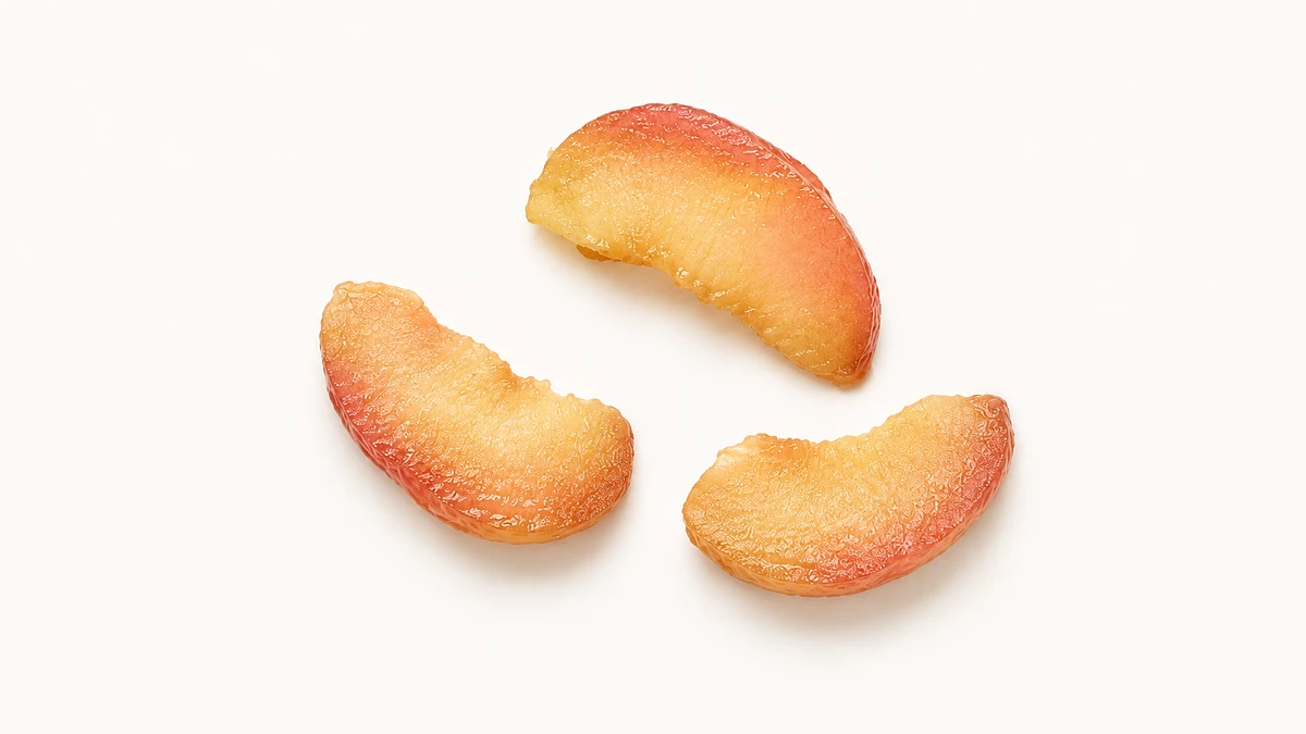 Plum for babies (9 months old): Thin peeled slices or soft pieces