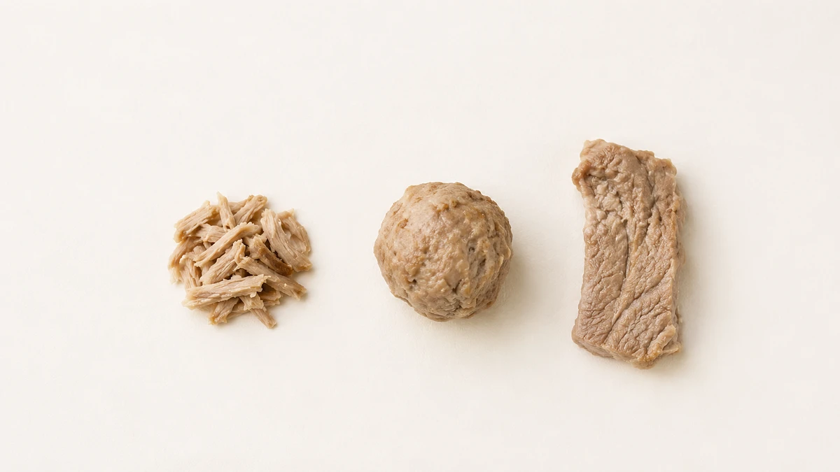 Pork for babies (6 months old): Finely shredded or ground, a big meatball, or a strip to grip
