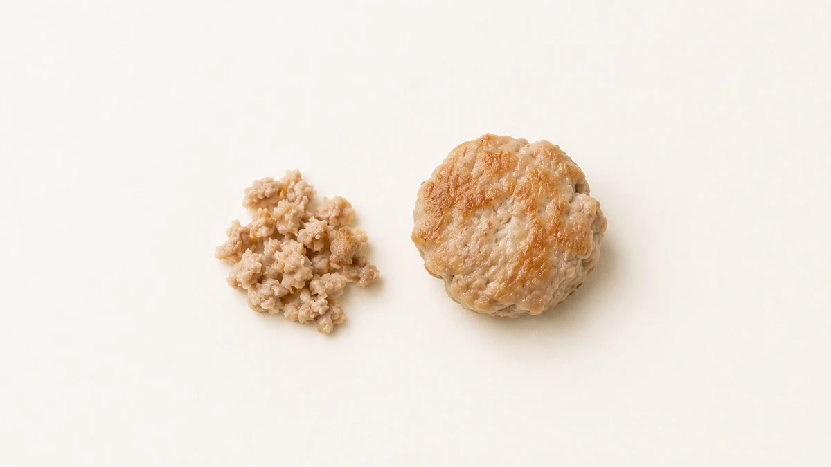 Pork for babies (9 months old): Finely chopped, small patties, or crumbles