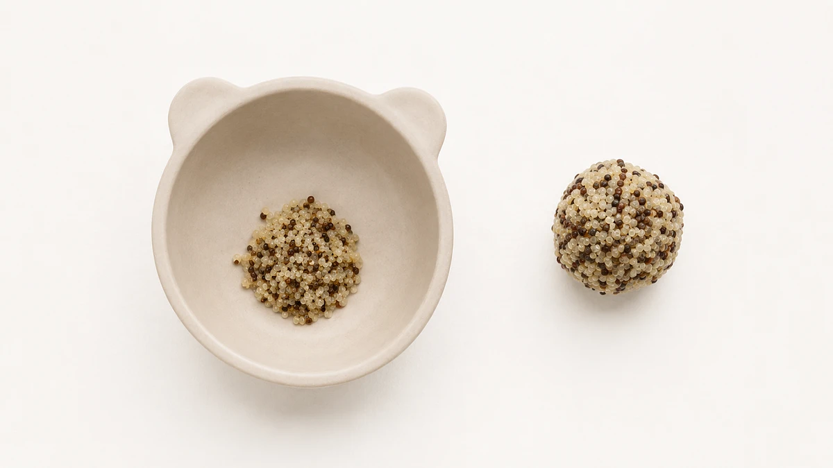 Quinoa for babies (6 months old): Mixed into mash or soft balls