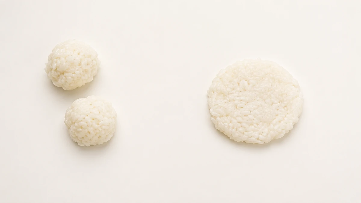 Rice for babies (9 months old): Soft rice balls or patties