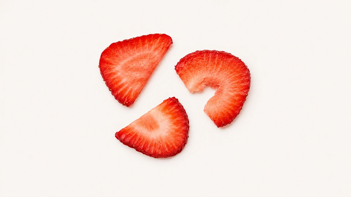 Strawberry for babies (9 months old): Thin slices