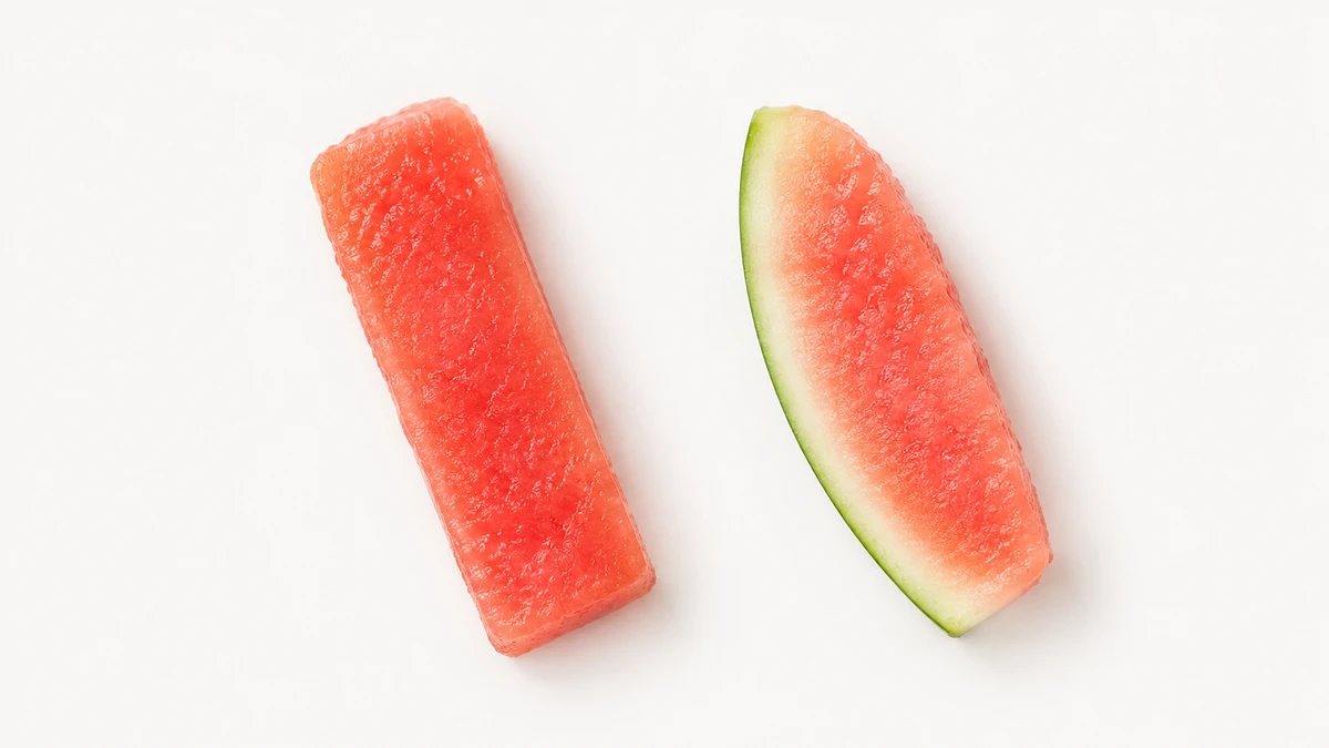 Watermelon for babies (6 months old): Large strip or rind-on wedge to hold