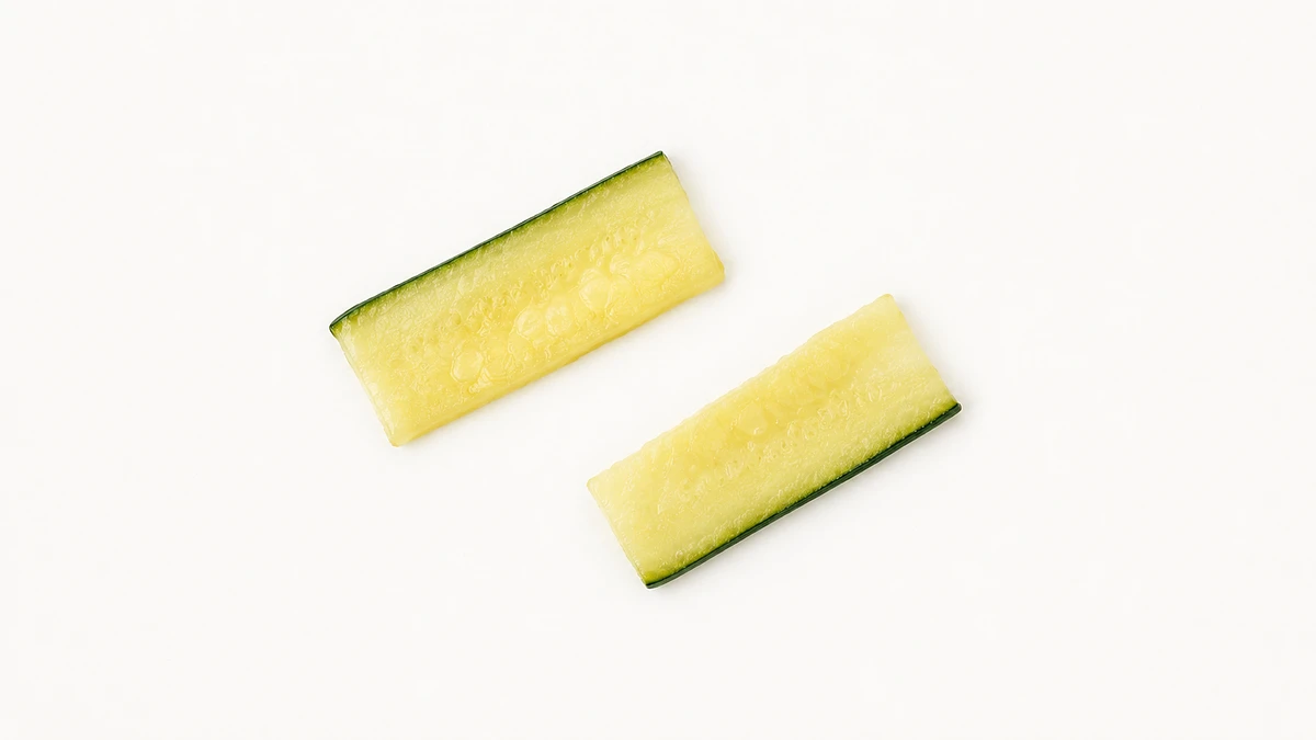 Zucchini for babies (18 months old): Bite-sized pieces or slices