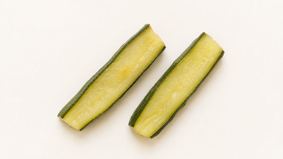 Zucchini for babies (6 months old): Large soft spear or smooth mash